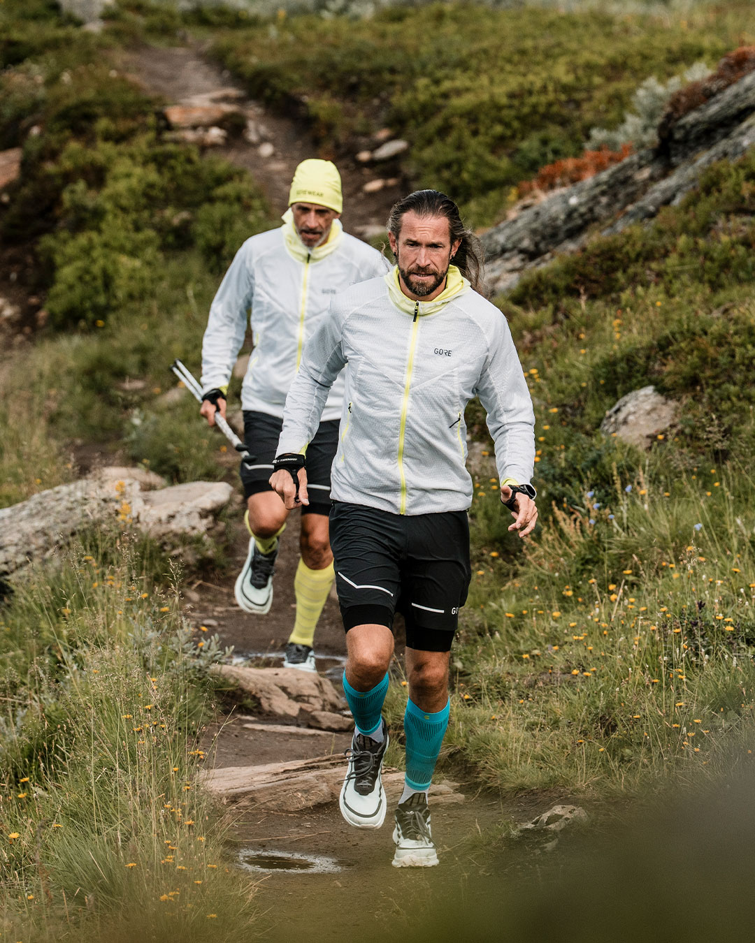 Trail Addict Flow Blau Gravel Laufschuh