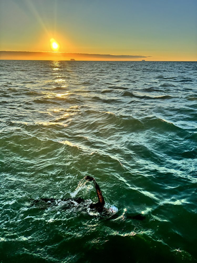 Reka beim Triathlon im Ärmelkanal