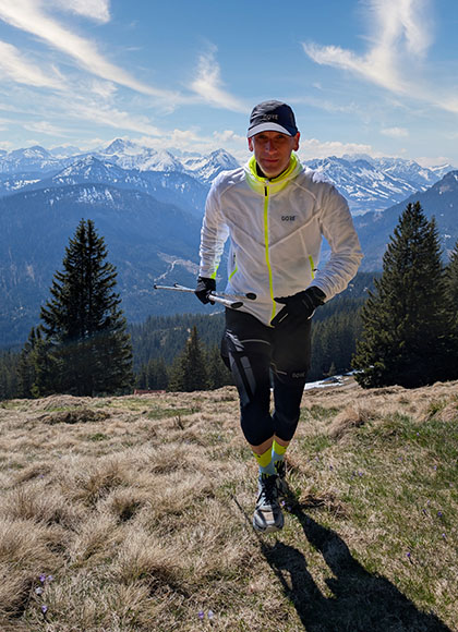 Ingo beim Testlauf für den Gröna Bandet Lauf