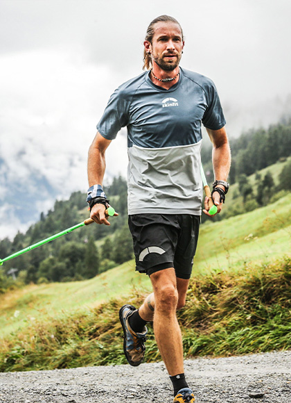 Athlet Lord Jens Kramer beim Lauftraining