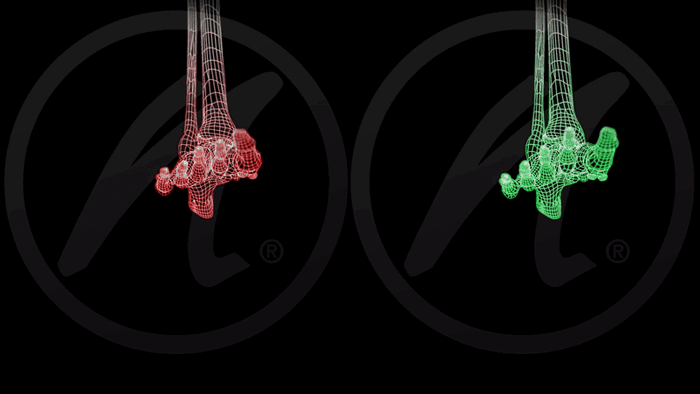 Video indem Bildlich erklärt wird, was eine Pronation beim Abrollen für Auswirkungen hat