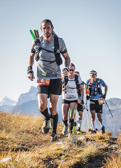 Athlet Lord Jens Kramer beim Marathon auf dem Trail