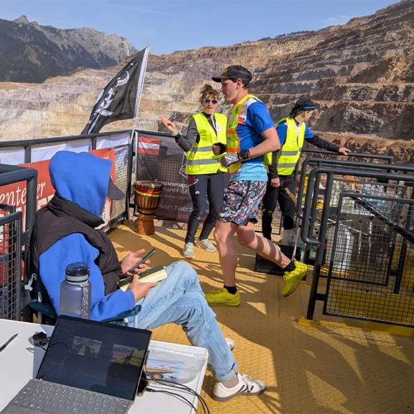 Rainer während dem Marathon auf dem Hauly
