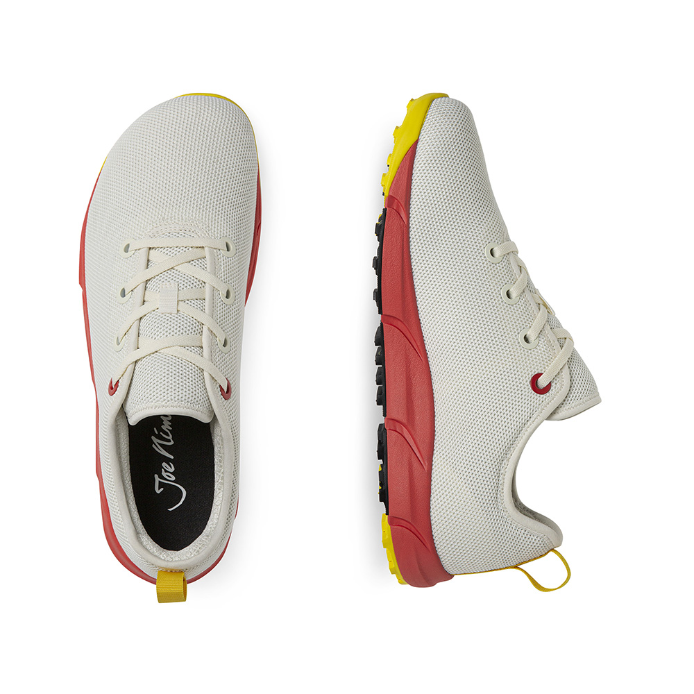 Der Joe Nimble motionToes - das Schuhpaar in off-whte von oben und der Seite