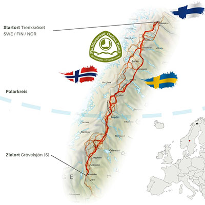 Gröna Bandet FKT die Route